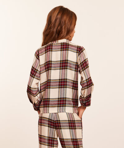 Children's 2-piece checked pajamas;${refinementColor}