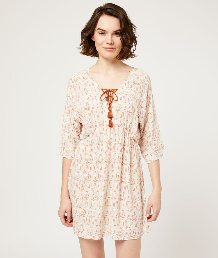 Pompom nightshirt terracotta.
