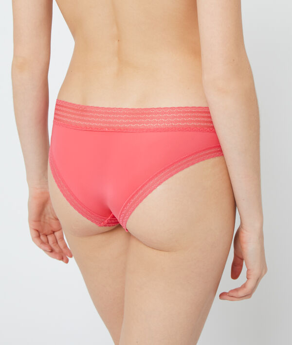 Microfiber hipster, lace edges Microfiber hipster, lace edges;${refinementColor}