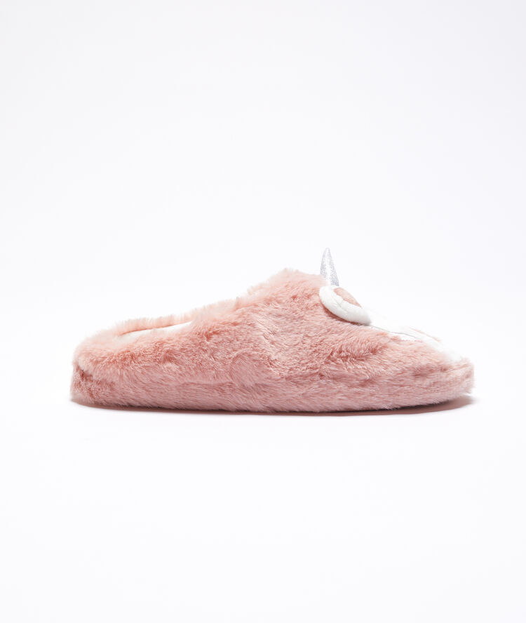 Unicorn mules pink.