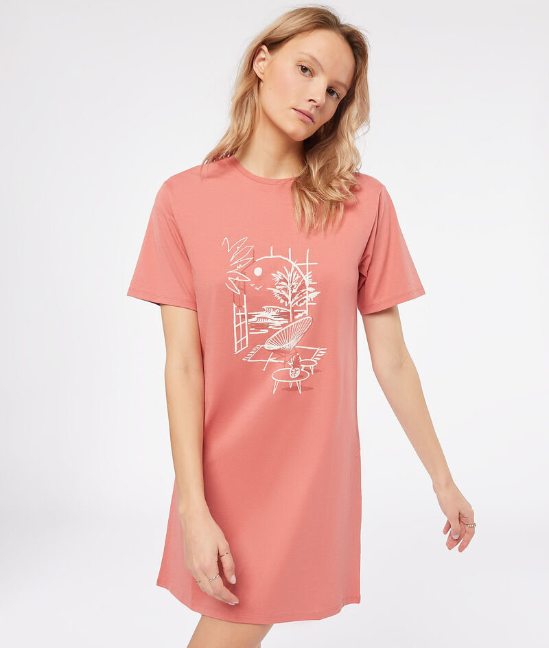 Cotton sleepshirt;${refinementColor}