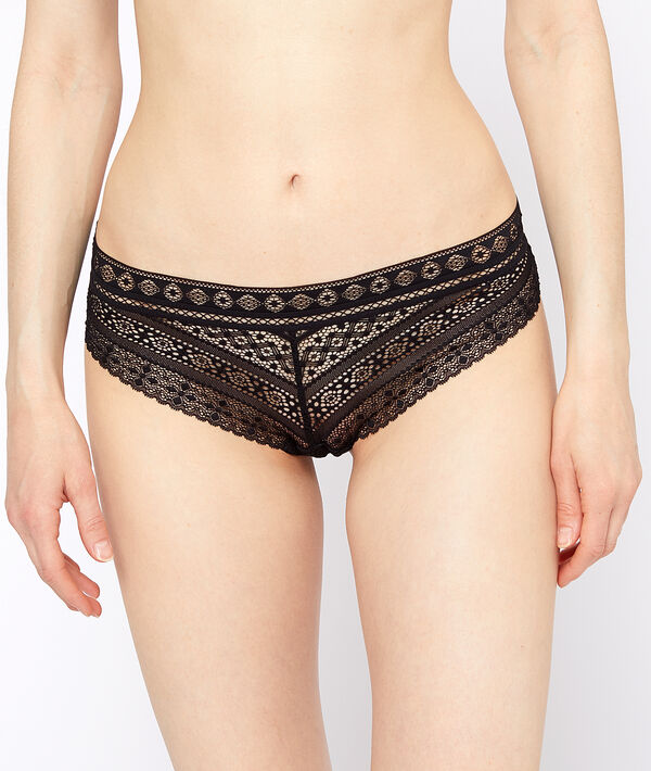 Graphic lace hipster