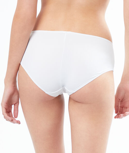 Microfiber shorts white.