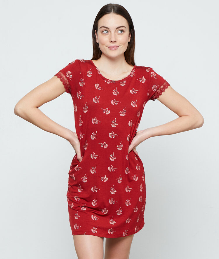 Printed nightshirt brick.