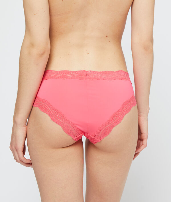 Graphic lace trim shorts Graphic lace trim shorts;${refinementColor}