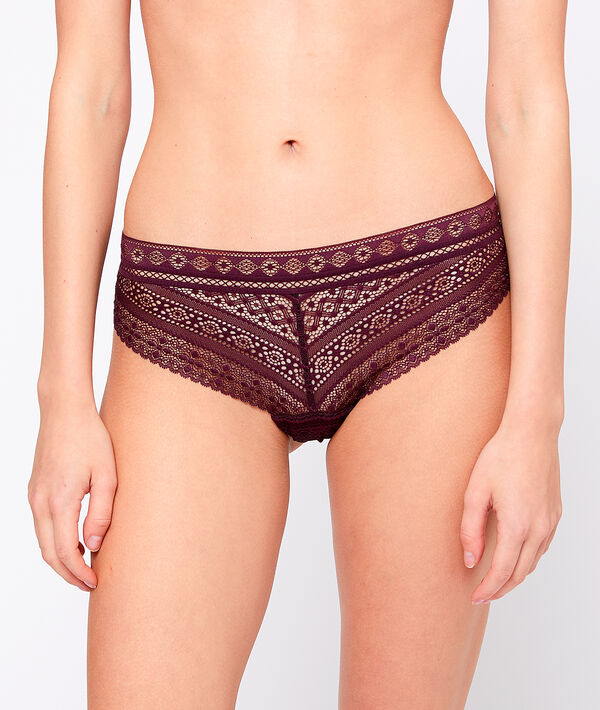 Graphic lace hipster