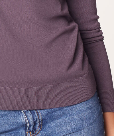 Long sleeve boat neck sweater;${refinementColor}