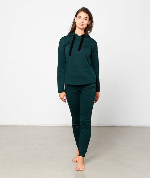 Pantalón homewear verde.