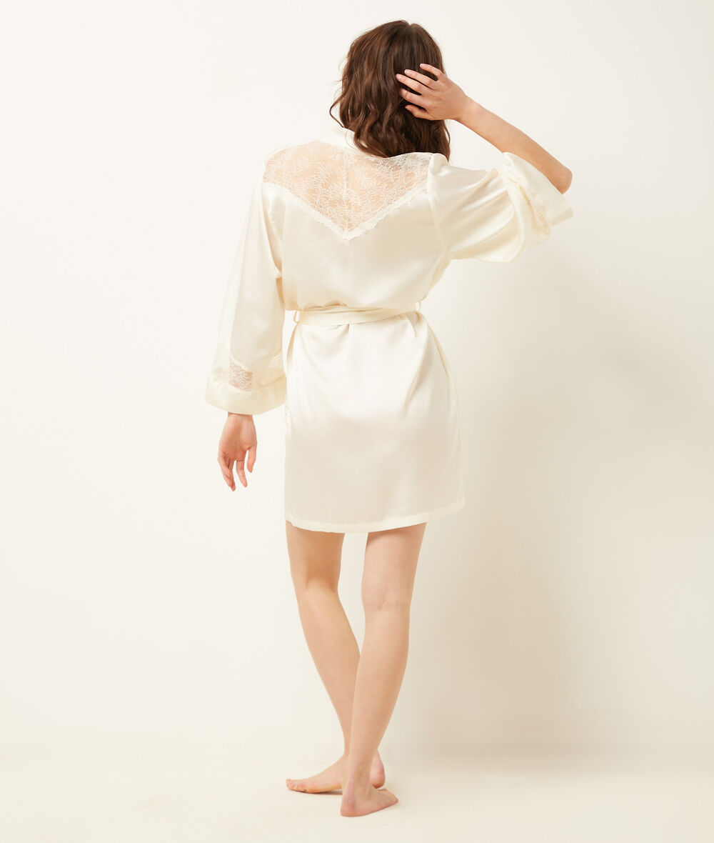 Robe With Lace Details;${refinementColor}