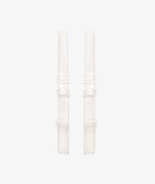 Transparent removable straps Transparent removable straps