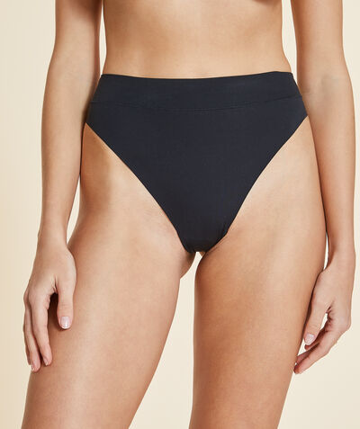 High cut high waist brazilian bikini;${refinementColor}
