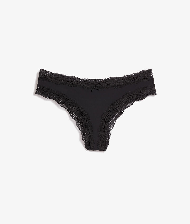 Brazilian Bikini With Lace Details;${refinementColor}