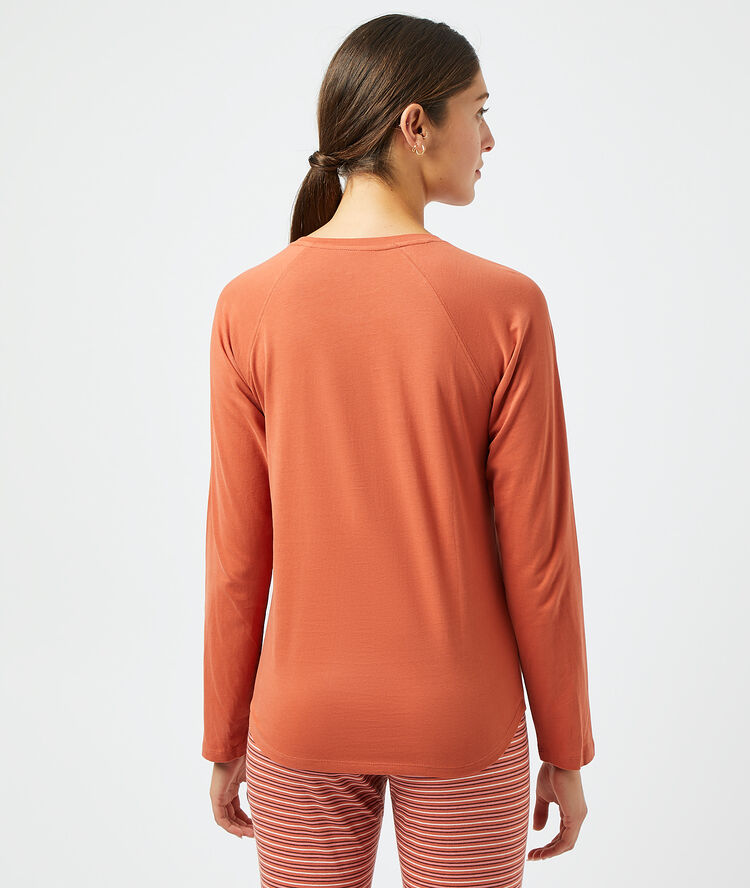 T-shirt "if you love me let me sleep" brique roux.