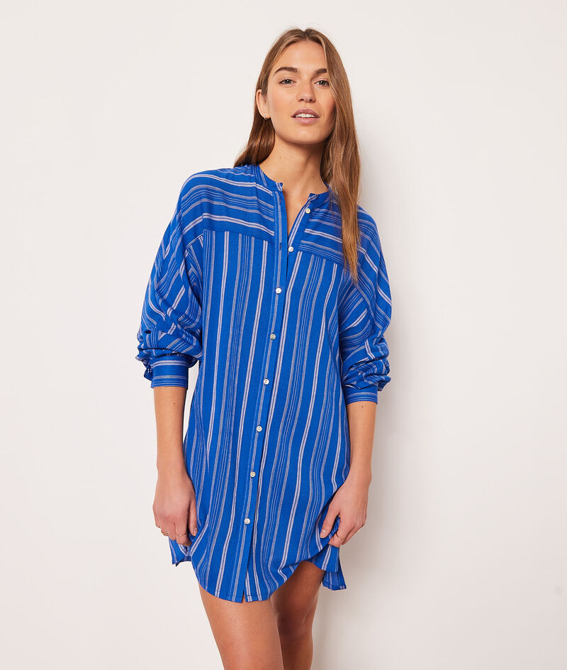 Striped Nightshirt;${refinementColor}