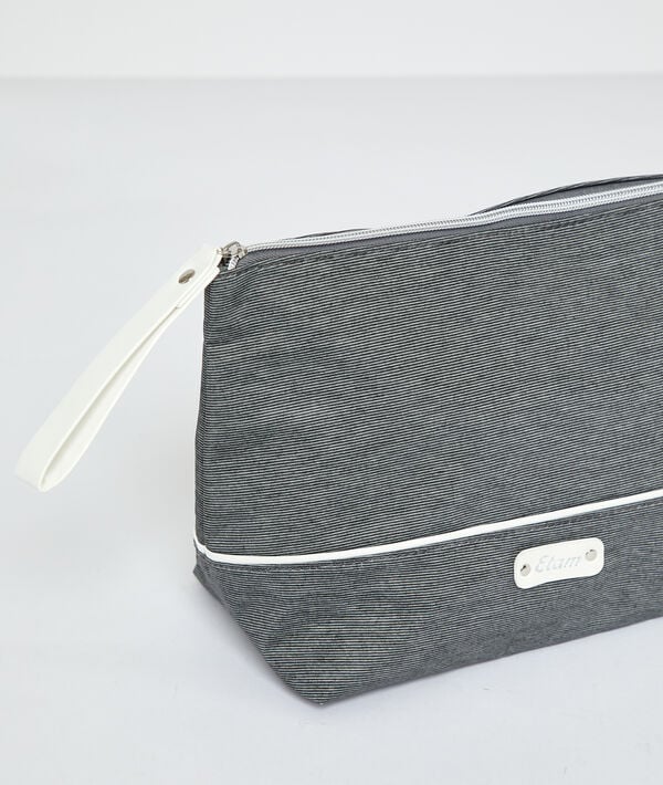 Striped toiletry bag Striped toiletry bag ;${refinementColor}