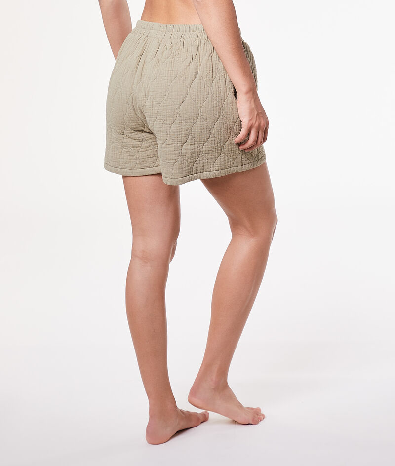 Organic cotton gauze sleep shorts;${refinementColor}