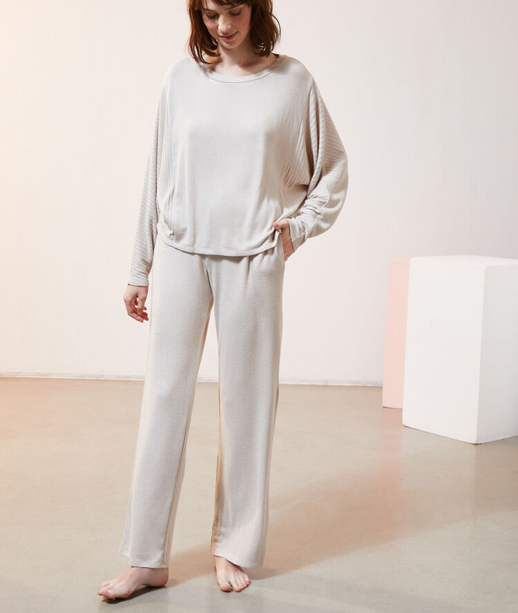 Pantalon loungewear beige.