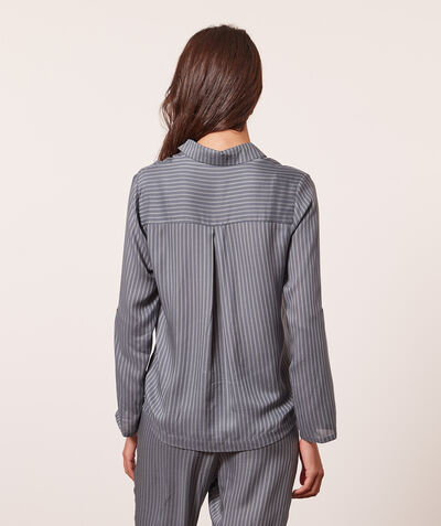 Striped sleep shirt;${refinementColor}