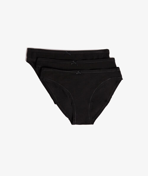Pack of 3 knickers black.