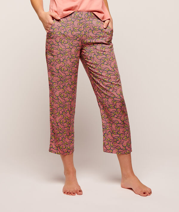 Printed crop trousers Printed crop trousers ;${refinementColor}