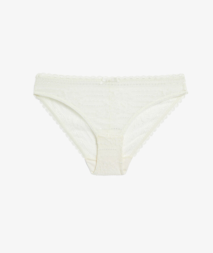 Lace briefs ecru.