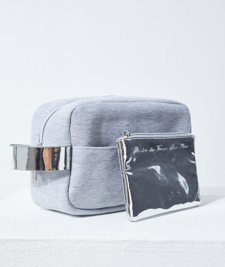 Trousses "prendre du temps pour moi' gris.