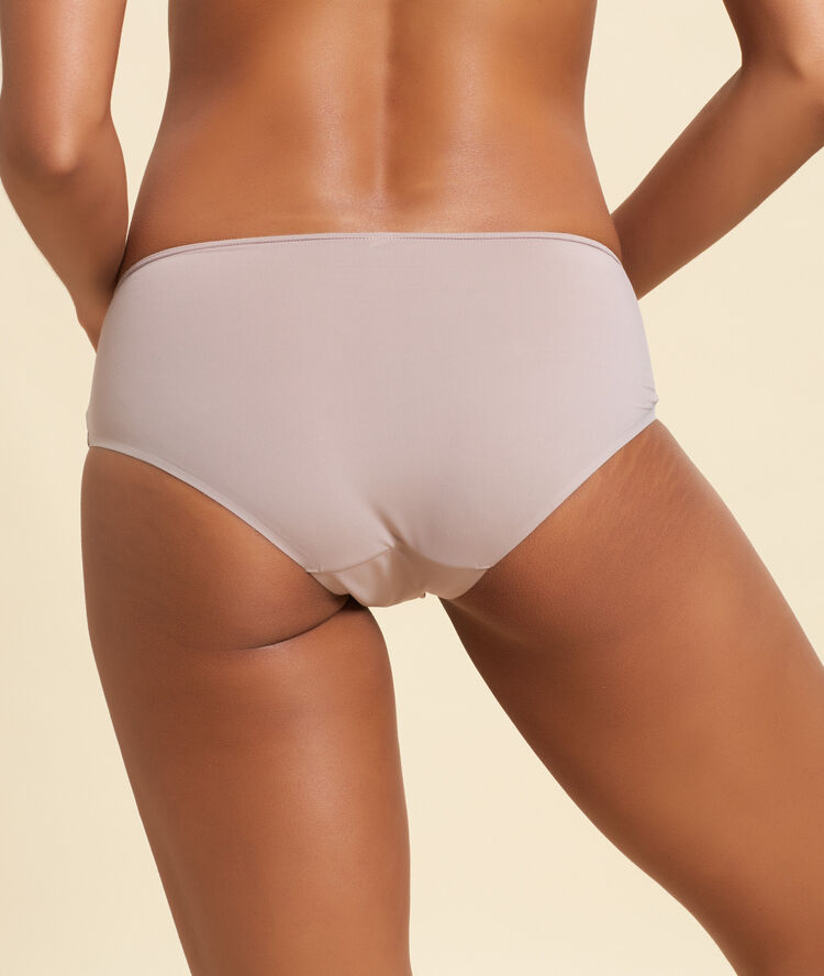 Microfibre shorts taupe.