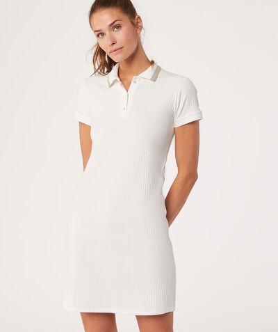 Short sleeve polo dress;${refinementColor}