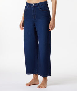 Cotton wide cut jeans