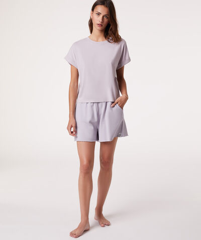 Organic cotton sleep shorts;${refinementColor}