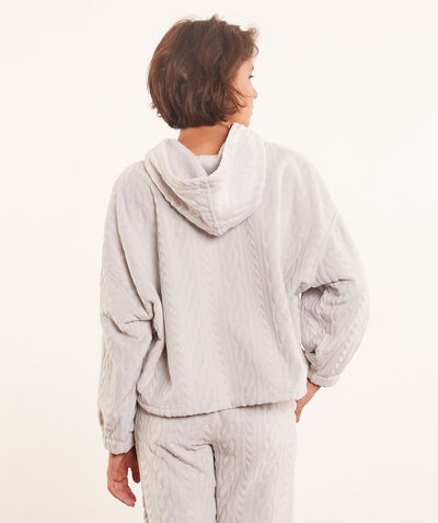 Hooded fleece sweater   ;${refinementColor}