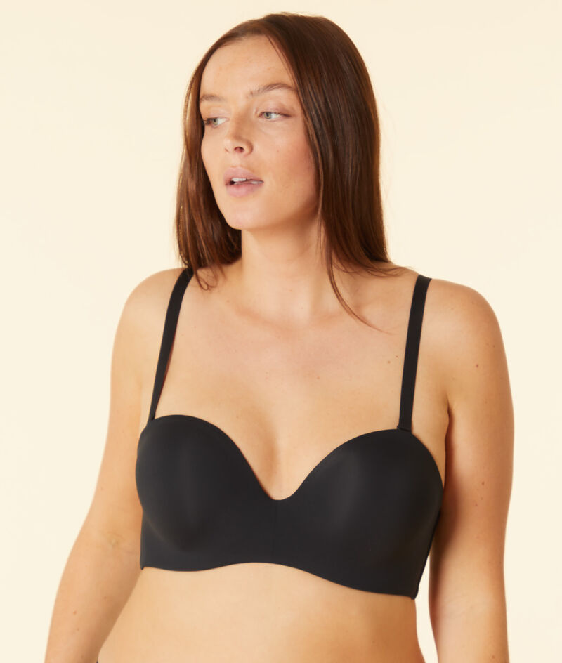 Lightly lined strapless bra;${refinementColor}