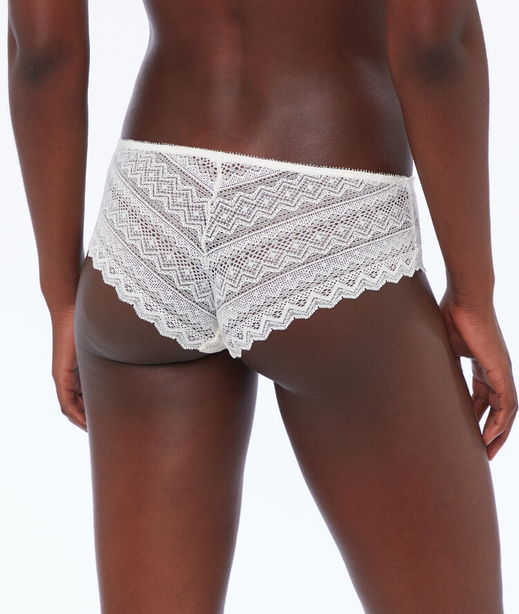 Shorty tout dentelle ecru.