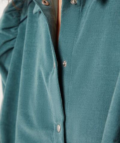 Robe chemise 100% coton;${refinementColor}