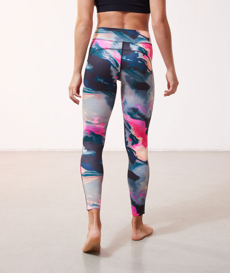 Legging de training long multicolore.
