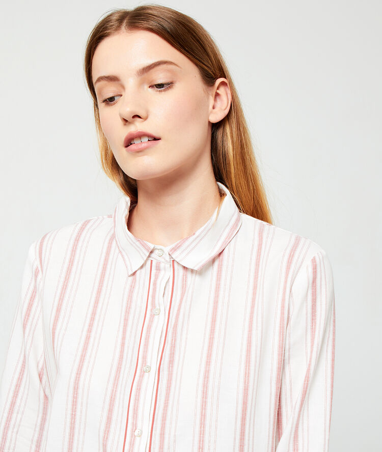 Striped nightshirt red.
