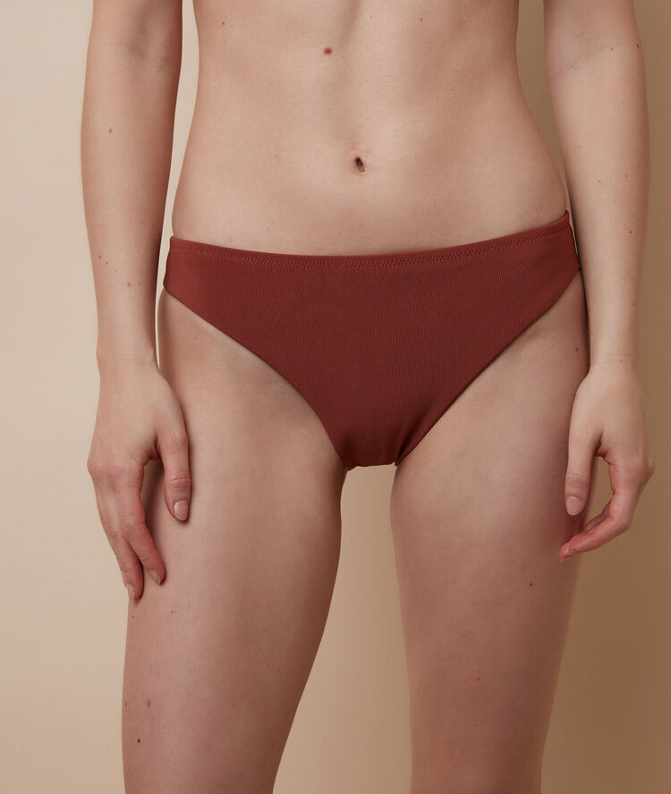 Simple bikini bottom brown.
