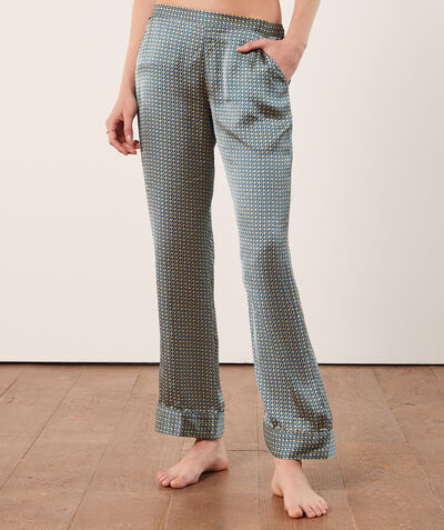 Printed pajama bottoms;${refinementColor}