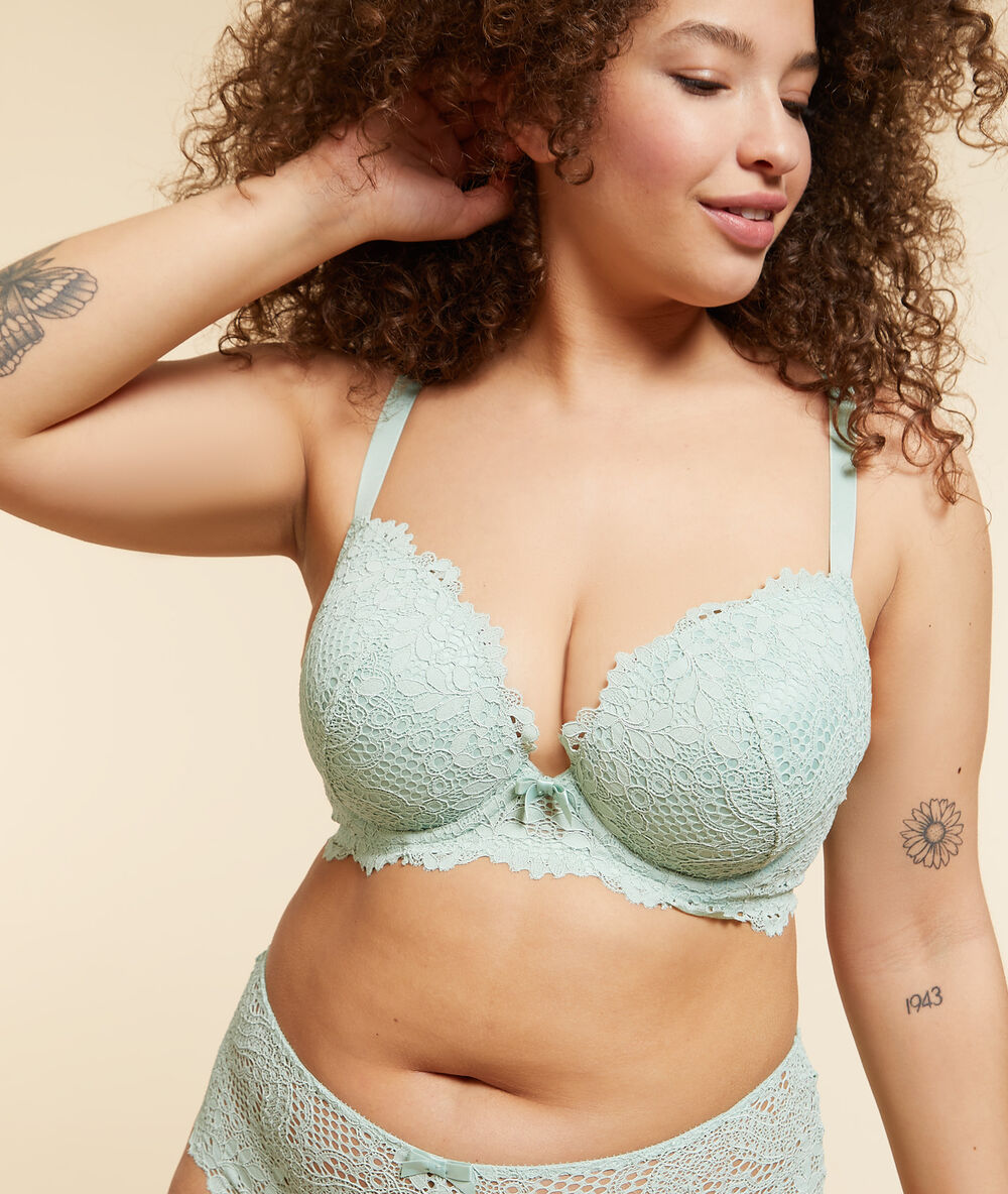Bra n°5 - light padding nile green.