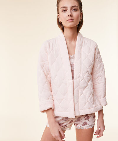 Quilted robe;${refinementColor}