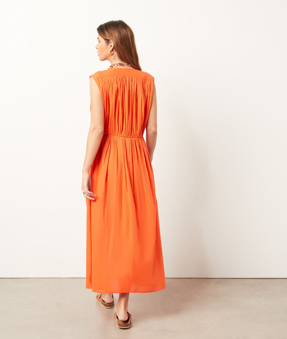 Pure cotton flowy dress CAMILA ORANGE ETAM