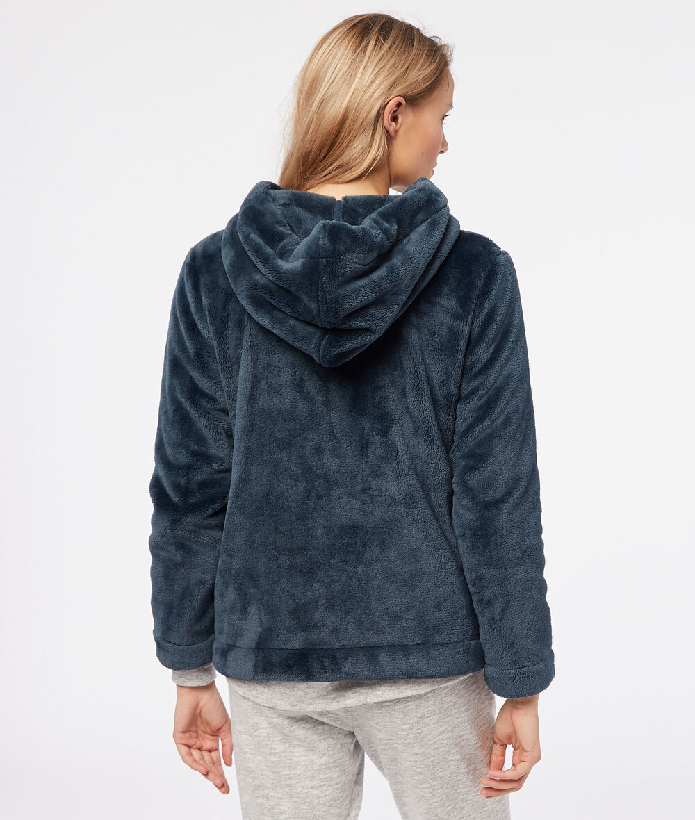 Hooded fleece jacket;${refinementColor}