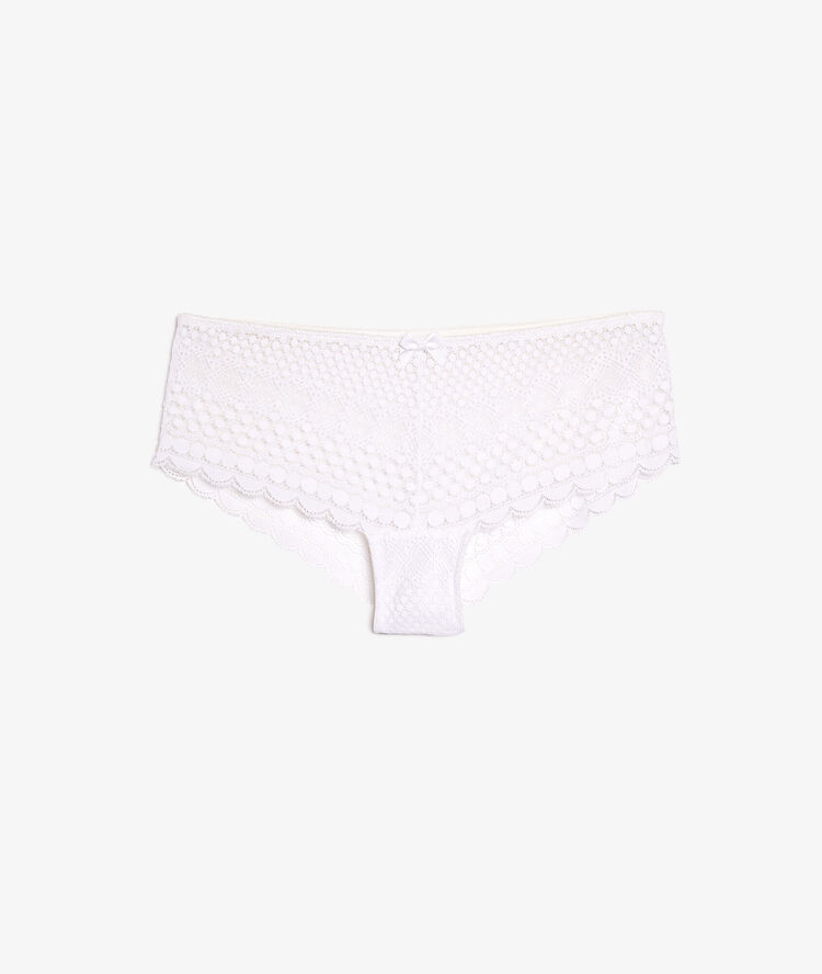 Lace shorty white.