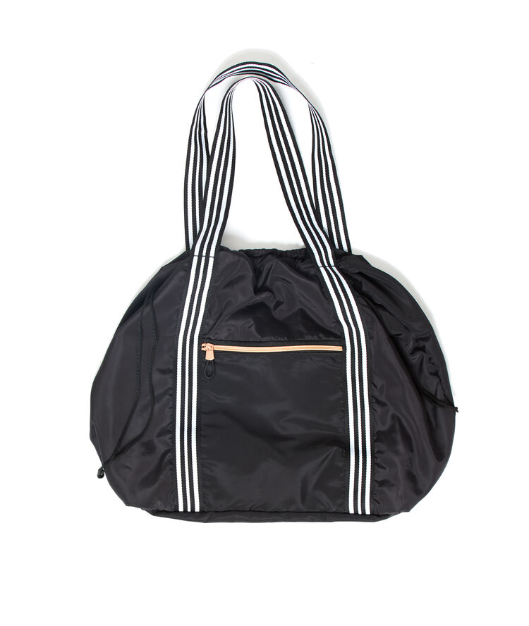 Sports bag with large handles black.