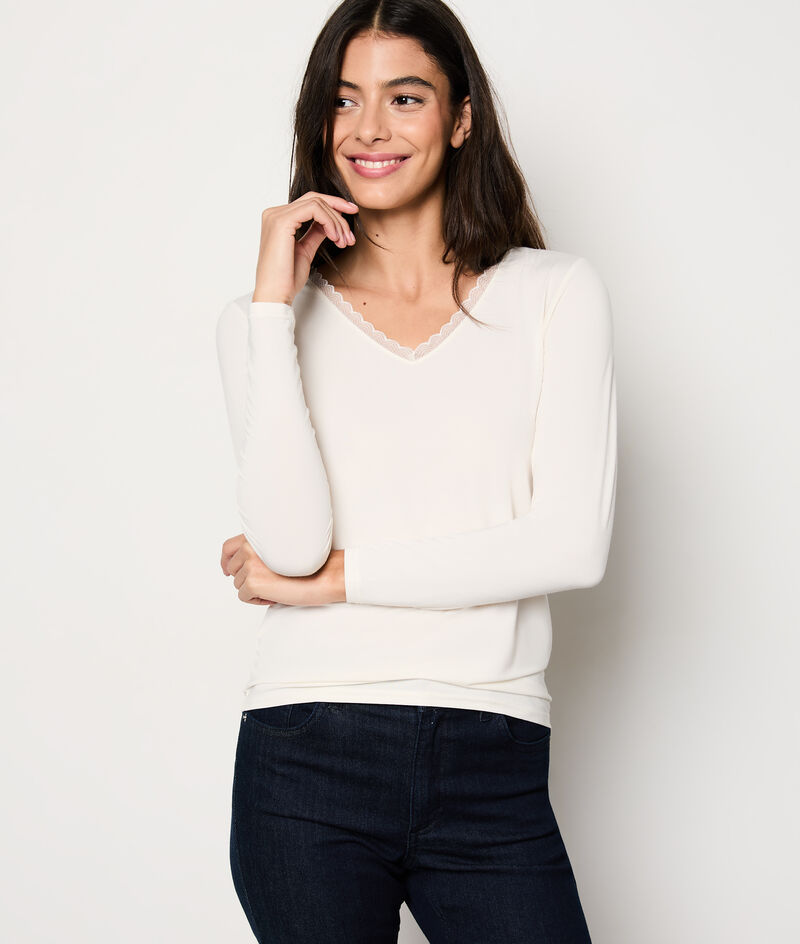  Thermal knit Long-sleeved T-shirt;${refinementColor}