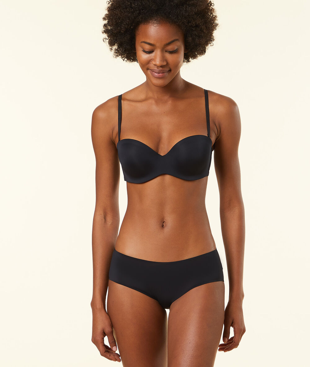 Microfiber shorts black.
