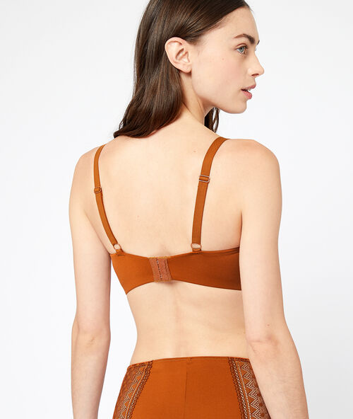Bra n&deg;5 - micro padded bra ochre.