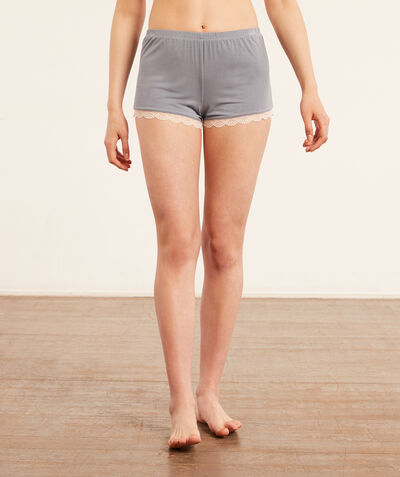 Shorts with lace details;${refinementColor}