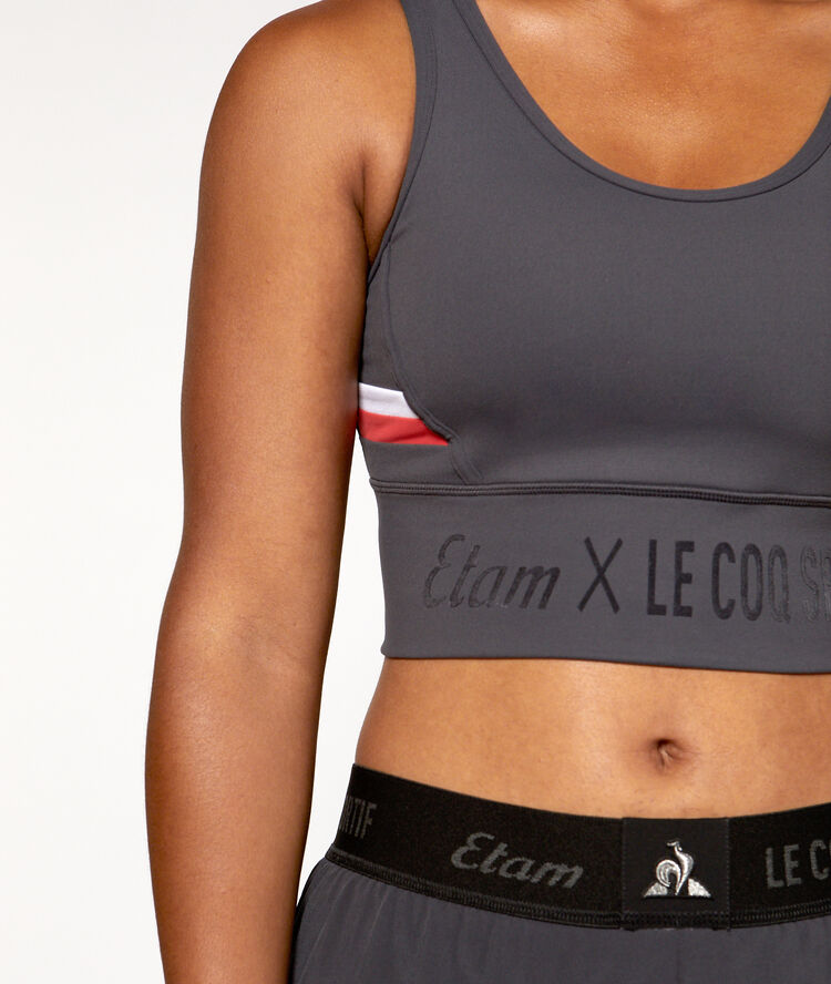 Brassi&egrave;re de training - maintien fort anthracite.