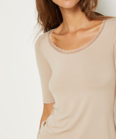  Thermal knit T-shirt;${refinementColor}